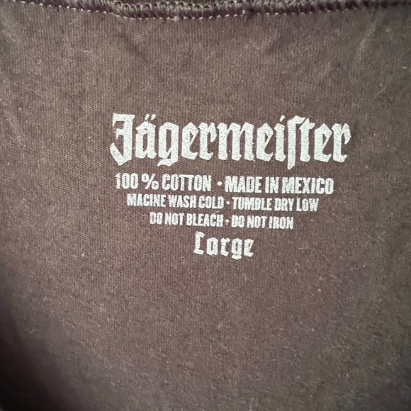 New! Jager Jagermeister Large V-neck women’s T-shirt black gold - Picture 4 of 7